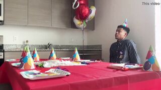 none of my pals came to my soiree :( my stepmom made it up to me..