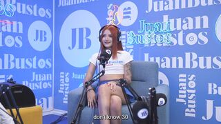 Megan Russo diminutive red-haired rails penis and vibing machine in porno audition - Juan Bustos Podcast