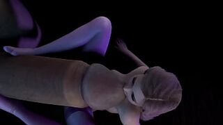 A light-haired doll is attempting her hottest to please a Ample's Wood