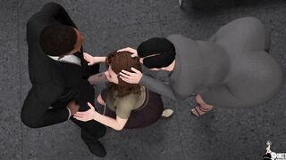 Wifey cucks out hubby for a job promotion