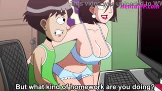 Huge-boobed Mother Help Stepson To Jizz ( Toon Uncensored )