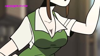 Barista With a Thick Booty Wants Fuck-fest Painfully - Toon Parody