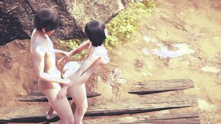 On Titans Anime porn - Mikasa Fingerblasting to ejaculation then nailed with internal ejaculation - Manga Anime Chinese Japanese Game Porno