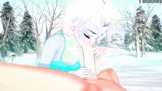 Elsa blowing and having hook-up | one | Frozen | Utter & POINT OF VIEW on Sheer & PTRN: Fantasyking3