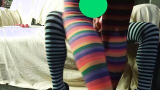 uber-sexy brown-haired pounds her bf clothed as a doll role have fun