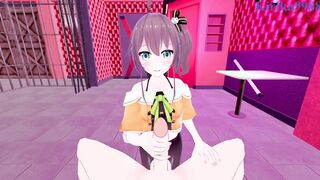Natsuiro Matsuri and I have mighty romp in a secret apartment. - Hololive VTuber POINT OF VIEW Manga porn