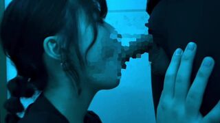 Woman school schoolgirl vacuum oral pleasure jizm drinking with facehole orgasm