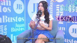 Lil' naughty Colombian Mayraoficial jizzes on the Sybian saddle machine - Juan Bustos Podcast