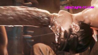 Lara Open Vagina For Monster Pipe - Crystal Clear THREE DIMENSIONAL Uncensored Toon