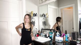 Snow bunny seen jogging ebony man picks her up & give her BIG BLACK COCK