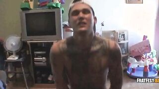 Frat Bros fumbling knobs