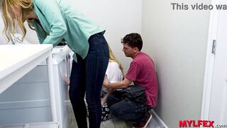 Successful Son-in-law Drilled Both Step-Mothers Next the Washing Machine