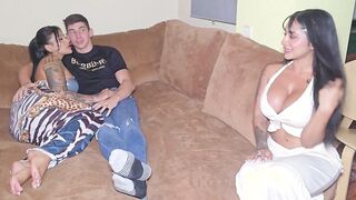 Jealous Wifey Sees Her Spouse Plumbing Mariana Martix and She Joins Turning...