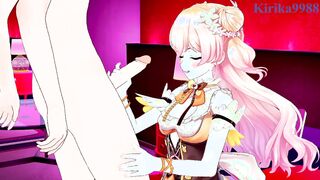 Momosuzu and I have powerful fucky-fucky at a enjoy motel. - Hololive VTuber Manga porn